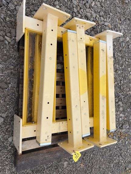 (7) Safety Guard Rail Post, 10”x10” Base Plate, 4”x4” Upright 42” Long, (2) 2’-8” Long safety Guard Rail,