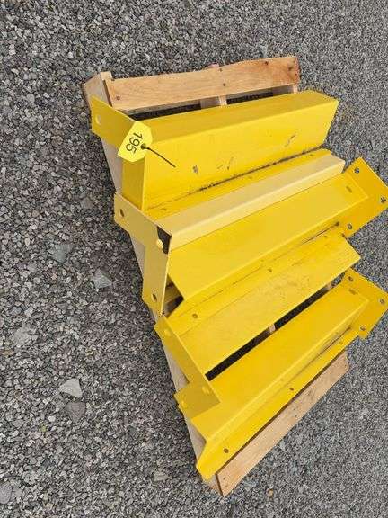 (5) End of Pallet Racking Corner Guards, 36” Tall