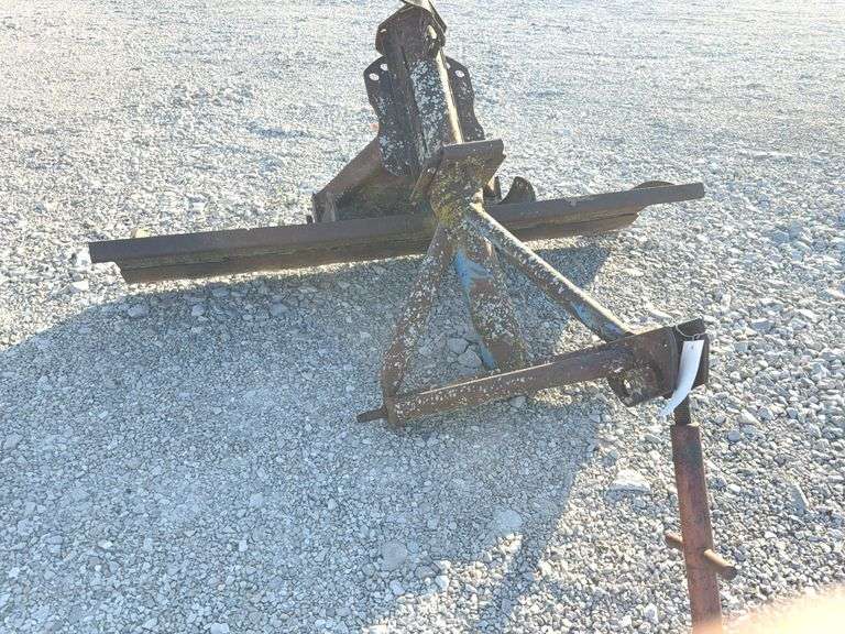 Ford 3 Point Grader Blade, Swings And Tilts, 6’ Width,  Good Cutting Edge