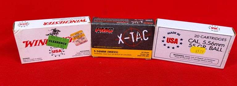 29 +/- 5.56 Rifle Cartridges and Brass