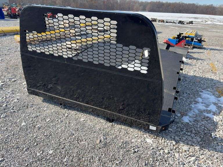 2020 Knapheide Flat Bed w/Linex Coating, Minor Damage Back Left Corner, 2 1/2” Reciever hitch, taillights, Stake Pockets, wiring harness for taillights, has a recessed 2 5/8 inch ball for a gooseneck trailers.