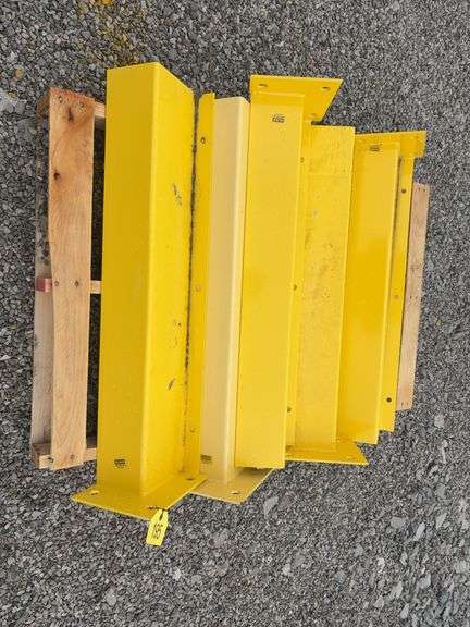 (5) End of Pallet Racking Corner Guards, 36” Tall