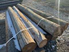 (10) 8’ Telephone Pole Posts