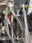 1999 Massey Ferguson 6280 4 WD w/ Loader MF1080 Loader 8’ wide Bucket and Pallet / Bale Forks, Loader Hydraulics Are Plumbed To Rear Remotes, Quick Attach, Serial # L142017, 122 Hp, Perkins Diesel Engine,Transmission 4 Gear Dyna Shift,Left Hand F/R,  Rear Tires are 18.4 R38 tires have cracks 40% Tread, Front Tires are 14.9 R28 tires have cracks 40% Tread, 4 Remotes, Quick Hitch, Cab in Fair Condition, Heat/AC, AM/FM Radio, 2274.5 verified Hours, Seat Fabric is Torn, Front Left Hood is Dented, Fuel Pump is Leaks Diesel Fuel when Running,