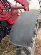 1999 Massey Ferguson 6280 4 WD w/ Loader MF1080 Loader 8’ wide Bucket and Pallet / Bale Forks, Loader Hydraulics Are Plumbed To Rear Remotes, Quick Attach, Serial # L142017, 122 Hp, Perkins Diesel Engine,Transmission 4 Gear Dyna Shift,Left Hand F/R,  Rear Tires are 18.4 R38 tires have cracks 40% Tread, Front Tires are 14.9 R28 tires have cracks 40% Tread, 4 Remotes, Quick Hitch, Cab in Fair Condition, Heat/AC, AM/FM Radio, 2274.5 verified Hours, Seat Fabric is Torn, Front Left Hood is Dented, Fuel Pump is Leaks Diesel Fuel when Running,