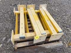 (7) Safety Guard Rail Post, 10”x10” Base Plate, 4”x4” Upright 42” Long, (2) 2’-8” Long safety Guard Rail,