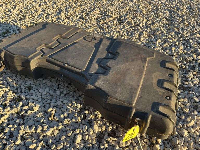 4 Wheeler Front Tool Box, Poly Comstruction,  40” W 16” Deep.  2 1/2” T