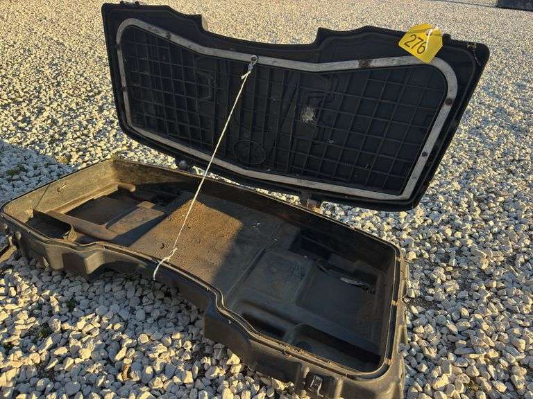 4 Wheeler Front Tool Box, Poly Comstruction,  40” W 16” Deep.  2 1/2” T