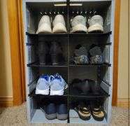 Plastic Filing Totes, 12” D X 20” W X 29” Long, (28) Total. Stackable and Locking.