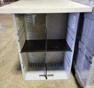 Plastic Filing Totes, 12” D X 20” W X 29” Long, (28) Total. Stackable and Locking.