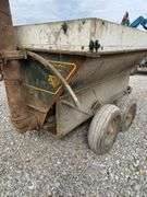 Grain-O-Vator 80 Bushel Feed/Seed Cart, 540 PTO Drive, Manual Spout Adjustment, One Tire Needs Patched.