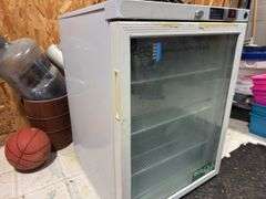 Livestock Medicine Refrigerator,Working Condition, Temperature Display, Light May Work Or May Not Work Depending On Mood. (4) Shelf, 23” W  31 1/2” H  23 1/2 D