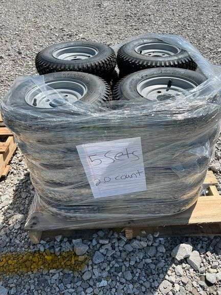 (20) 4.80/4.00-8 Transport Wheels, One Time Use