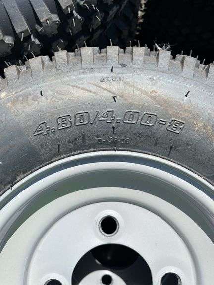 (20) 4.80/4.00-8 Transport Wheels, One Time Use