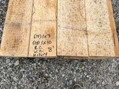 Fresh Sawn Red Oak White Oak and Hickory (14) 1”x9”x8’ and (14) 1”x10”x8’ Lumber