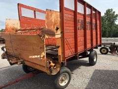 Kasten Silage Wagon, 14’ long x 7’ wide x 80” tall, 540 pto, auger unloading, auger dia is 16”, tires hold air, tread is in fair condition, open top,
