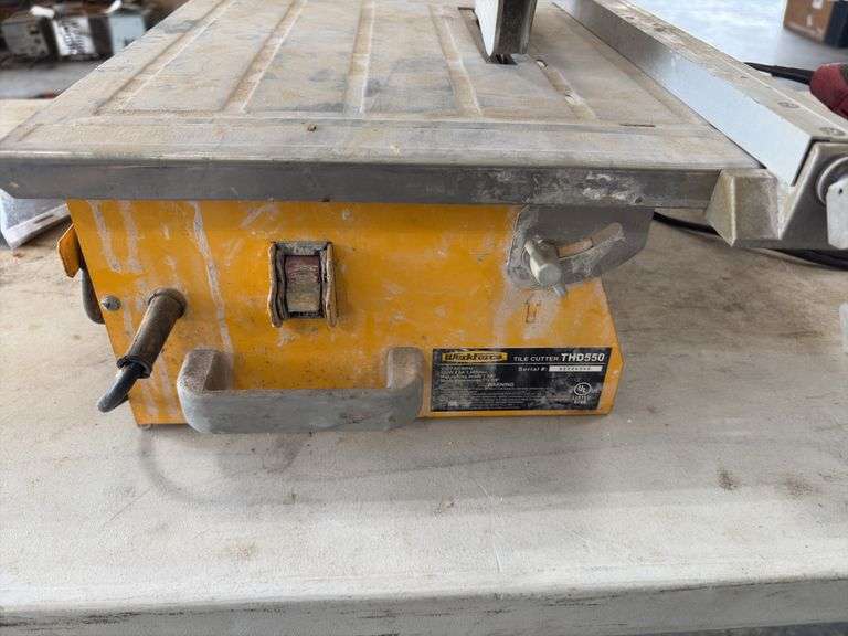 Workforce Tile Cutter THD550, fence, diamond cutting blade, does run,