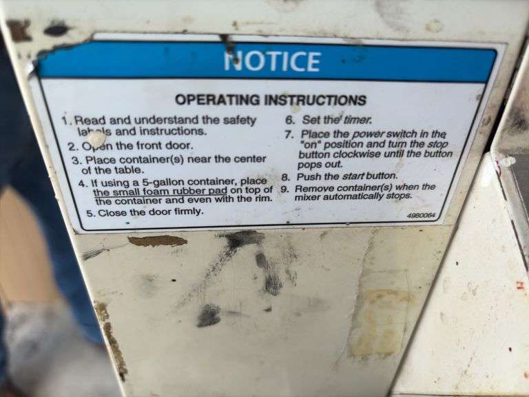 Harbor 5G-HD Paint Mixer, runs and operates as it should, 110 volt