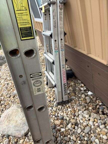 Louisville Aluminum Extension Ladder, 24’, good steps and rails,