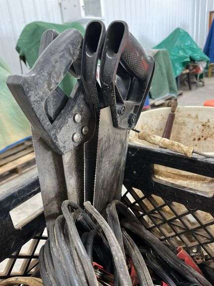 Wall Tile Hole Cutter, (2) Miter BoxesWith Saws, (2) Sets of Jumper Cables