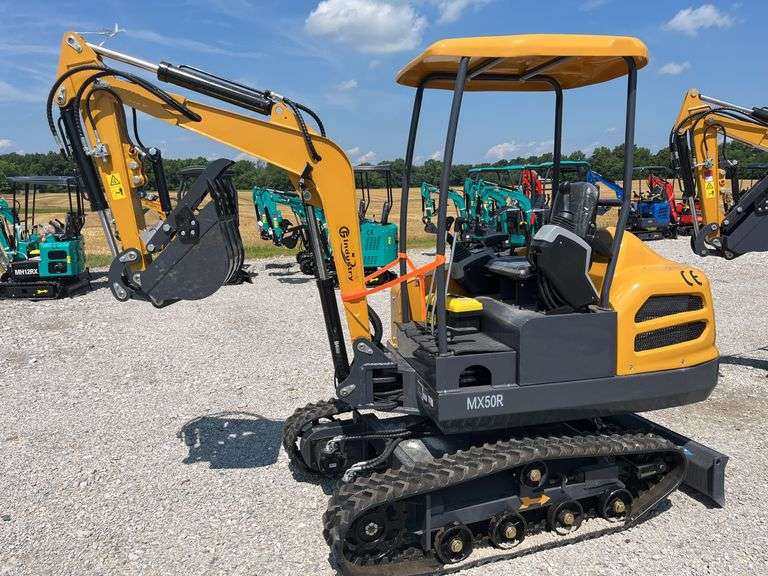 Unused AGT MX50R Mini Excavator, 29 hp Gas Engine, Off Road Undercarriage Expansion, Hydraulic Thumb, Side Swing Boom, 17” Bucket w/ 3 Replaceable Teeth, 51” Push Blade, Lights, Pilot Controls, 69” Main Boom, 37” Dipper, 9” Wide Rubber Tracks, Rear Door to See Engine