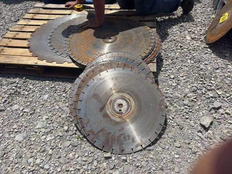 Concrete Saw Blades, (1) 17”, (8) 17”-19”, (10) 26 1/2” , (1) 30” Diameter