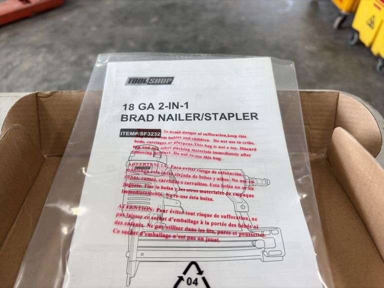 Toolshop 18 gauge Brad Nailer/Stapler, new in the box,