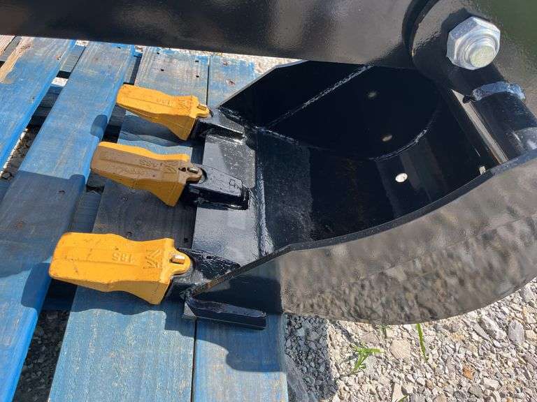 Unused MMS GIYI Skid Steer Backhoe, Model GY-BK56M, 3 Replaceable Teeth, 43” Arm, 15” Bucket