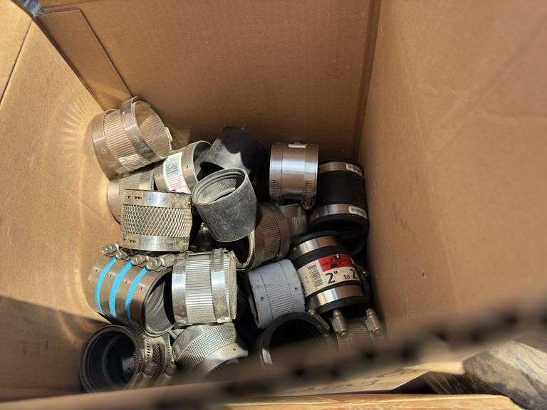 Couplings, Fernco 4”, 4” Caps, 1 1/4 “ Fernco, 3/4” Brass Valves, 2” Franco’s, And More