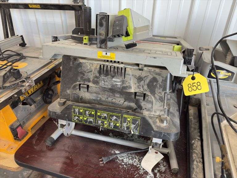 Rockwell Model RK7241S Table Saw, 10’’, Stand included, mitre square, fence, does run,
