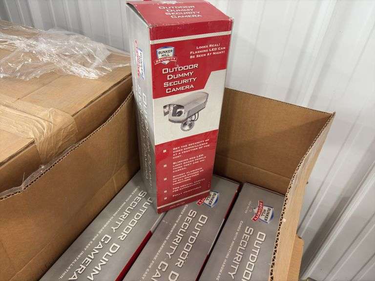(2) Acorn Aqua Barrier Free Wall Mounted Water Cooler (drinking fountain) new in the box; (2) American Standard Cadet Pro Toilet Tank White; (1) Elongated White Toilet Stool; (14) Outdoor Dummy Security Camera;