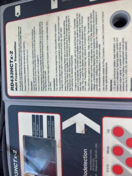 Radio Detection Wire/Pipe Locator, Operators Manual Included. Multi Frequency Box, Probes And Cables, Working Condition.