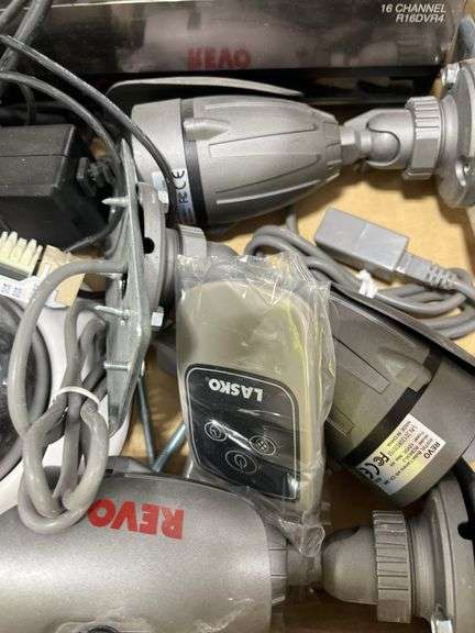 Revo 5 Camera Security System, Computer Screen, Looks To Be. A Server, Wiring, Condition Unknown