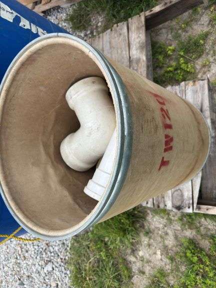 (4) Plastic Barrels Of 3” & 4” PVC Fittings.
