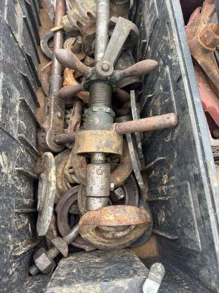 Water Main Supplies, Crate  Of Flanges, Live Water Line Tapping Machine.