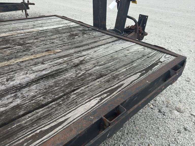 (TITLE) Corn Pro Pintle Hitch Trailer, 84” Wide 20’ Long, 7.50R16LT Tires, 8 Hole Rims, Fair To Good Wooden Deck, Tread Plate Fenders,
