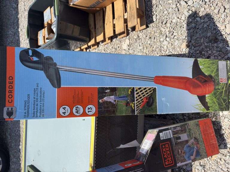 Black & Decker Corded Weed Whip and Corded Hedge Trimmer, new in  the box,