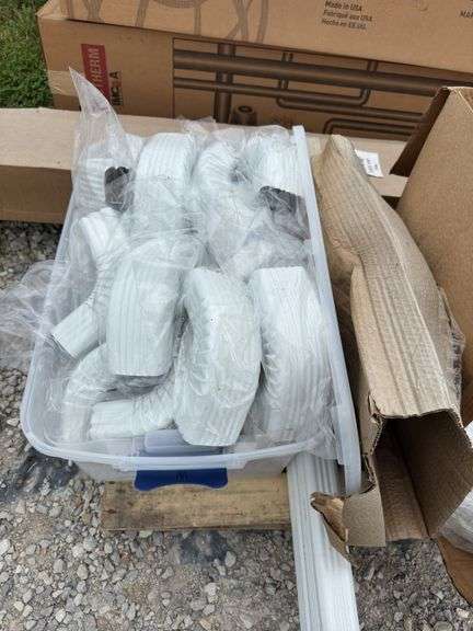 2”X3” X 10’ Conductor Pipe (4 ea) DownSpouts And Fasteners.