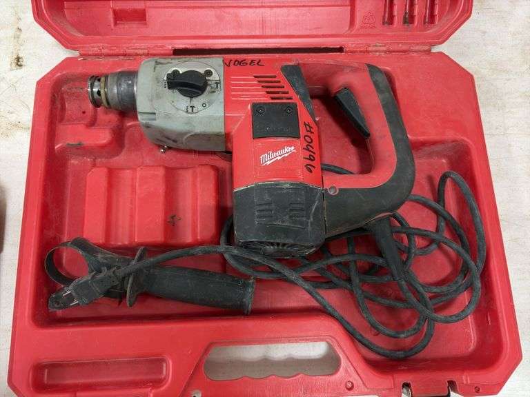 Milwaukee Heavy Duty Hammer Drill, missing Nose Piece that holds bit in, runs,
