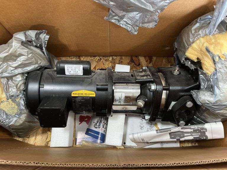 Grundfos Baldor Reliance Pump, CR1-3, A-B-A-E-HQQE Complete Unit, 1x115/230V, 0.33HP, Single Phase With Thermal