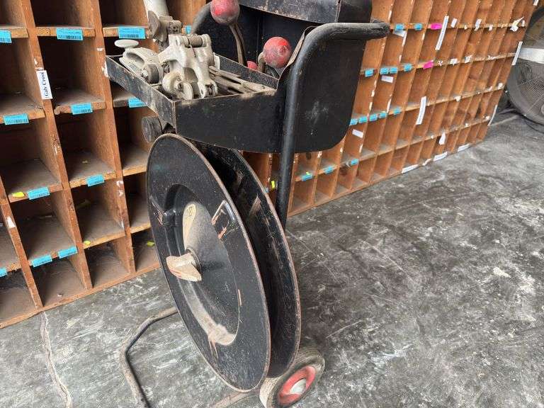 Banding Machine On Cart, Clips And Crimper Included