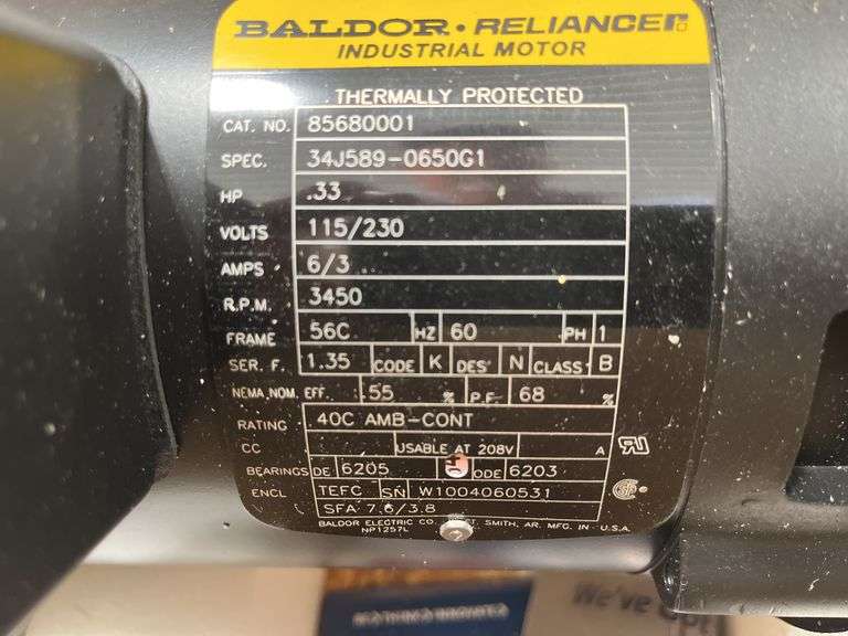 Grundfos Baldor Reliance Pump, CR1-3, A-B-A-E-HQQE Complete Unit, 1x115/230V, 0.33HP, Single Phase With Thermal