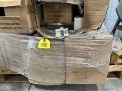 Multiple Stainless Steel Sinks, Some Pedestal Sinks some Wall Hangings Sinks, Unused In The Original Boxes, One Pedestal Sink Measures 33.5” Tall 18.75” Wide 13.5” Deep, Unused Extra-Wide Elevated Toilet Seat And More