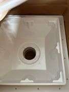 (33+-) Square Floor Sinks With Caps and (45+-) Aluminum Dome Bottom Strainer 2” Tall 4 13/16” Diameter Anti-Splash