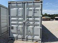 40’ AGT 4 Side Doors and 1 Back Door Container, 40' long x 8' wide,
1 ea. Back Doors measures 102" tall X 92" wide,
4 ea. Side Doors measures 98" tall X 92" wide,
inside dimension 89” wide,
Tie down anchors on inside of container,
Minor floor scratches on inside, minor damage on left side at bottom at rear of container,
All doors have weatherstripping,
1 time use,
Has vents on side walls, damage weatherstripping on front left door,
Container # CFGU403704 5