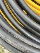 Partial Rolls of Black Pipe and Yellow Gas Pipe, 3/4”, 1.5”, Gas Pipe 1.25” and 3/4”