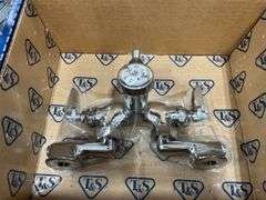 (8) Hose Hanger Stainless Steel Spring Loaded Rubber Grip Woth Garden Hose, (34+-) Mop Hanger Stainless Steel Three Spring Loaded Rubber Grips, (3) Handy-Shield Safety Covers Pro-2000 Series, (3) Service Sink Faucets Wall Mount, (8) 120 VAC/24 VAC 50 VA TRANSFORMER, (2) Extension Cords, Welding Rods, And More