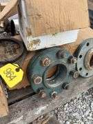 Pallet Of Fasteners, Cast Iron Flanges, Pipe Repair Clamps and More