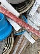 Pallet of Floor Drains, Round and Square, Plastic, Aluminum, Metal
