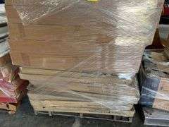 (26+-) 6”x 4’ Drop Ceiling Fluorescent Light Fixtures, (22+-) 2’x4’ Drop Ceiling Light Fixtures (Bottom 4 Damaged On One Side Of Pallet)